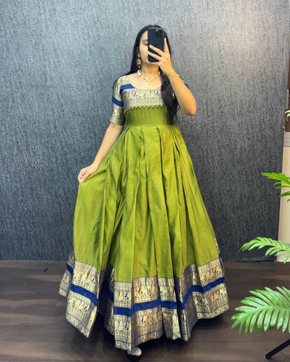 Narayana Silk Butterfly Desginer Classic Gowns