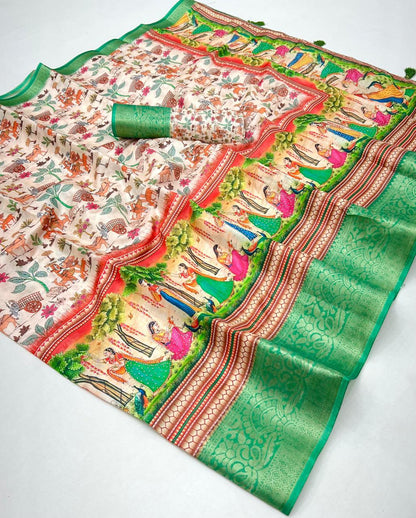 Soft digital budget dolls silk seroski saree