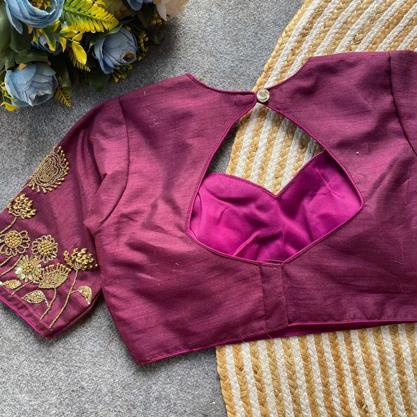 Premium Milan silk ready to wear blouse