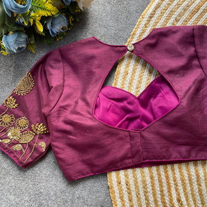 Premium Milan silk ready to wear blouse