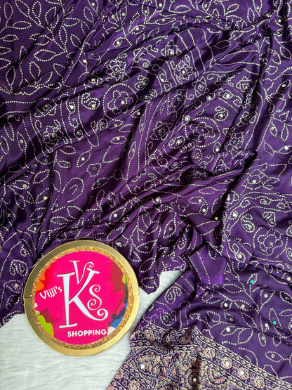 Trendy Arjakh Sartin viscous silk sarees