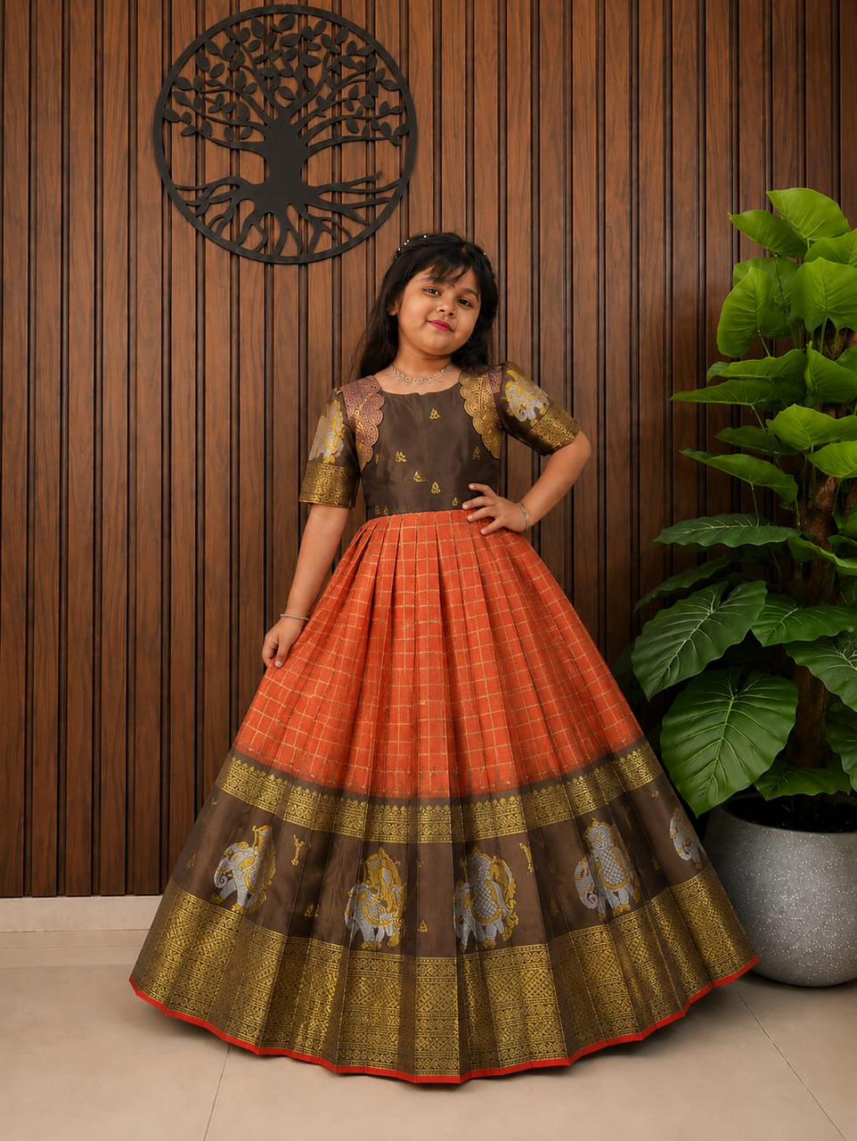 Kids traditional cut model gowns