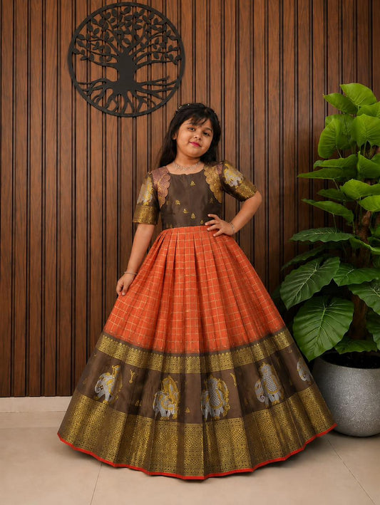 Kids traditional cut model gowns
