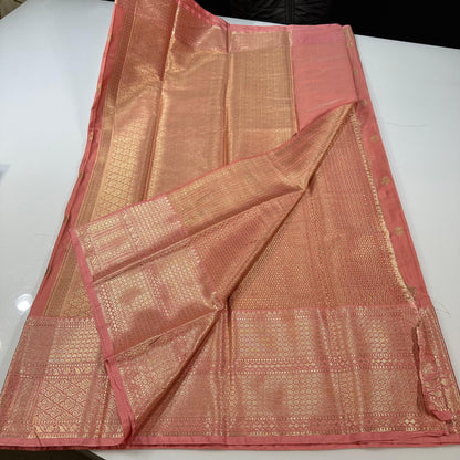 Semi Banarasi’s Katan silk weaving temple sarees