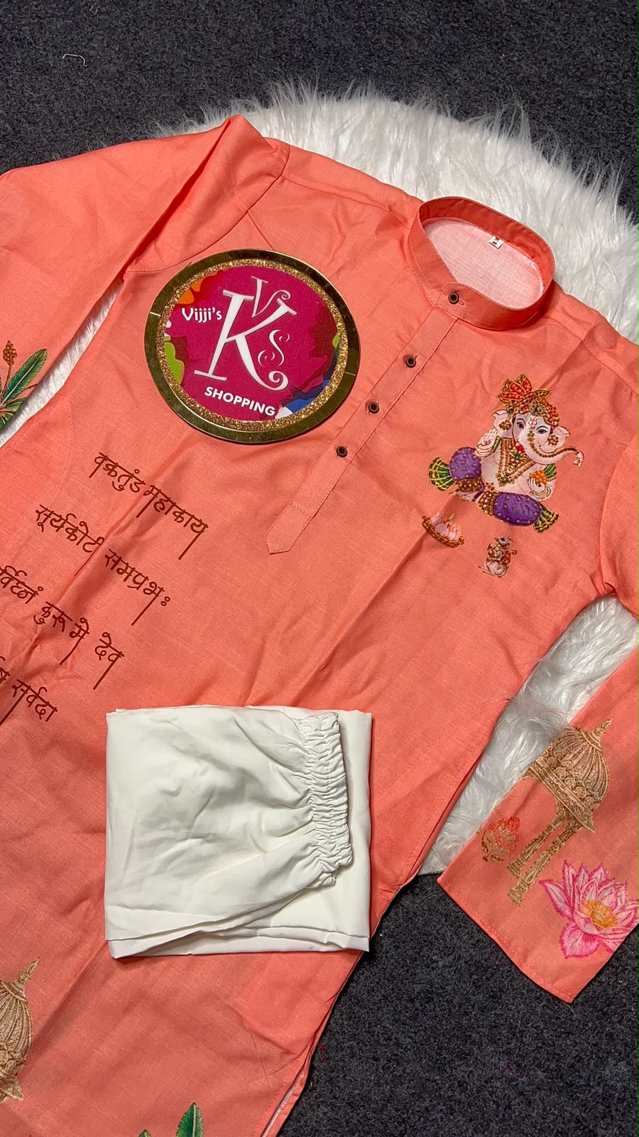 Gents Ganesh Chaturthi special kurta sets