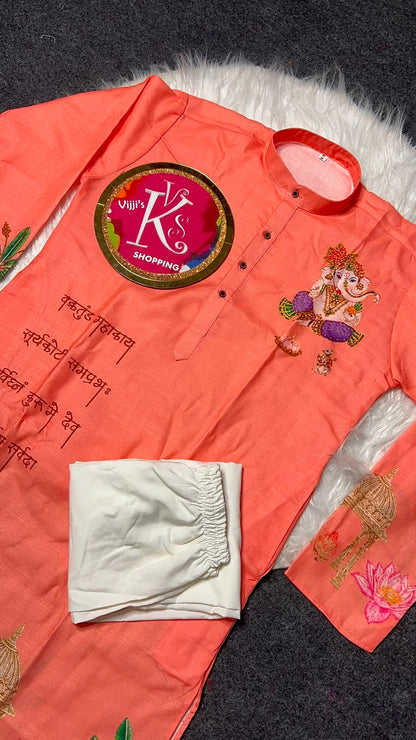 Gents Ganesh Chaturthi special kurta sets
