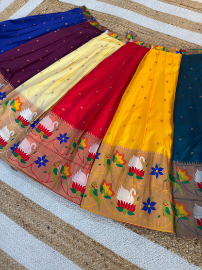 Kids cute paithani temple wear sets