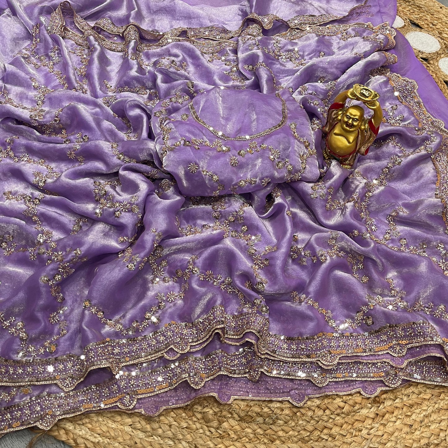 Luxe Grand look good beeds work saree