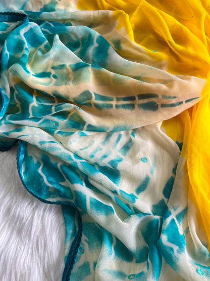 Budget georgette printed sarees