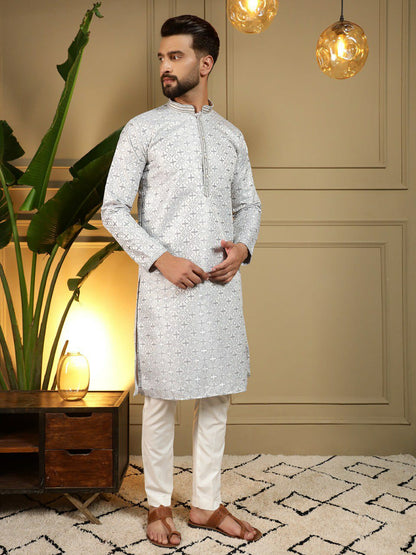 Semi Party wear gents kurta with paijama sets