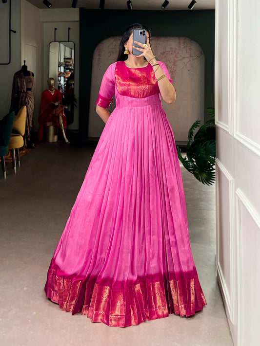 Classic long marshmello gowns  with weaving