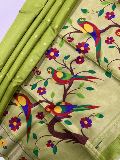 Tussar silk  Paithani Classic sarees