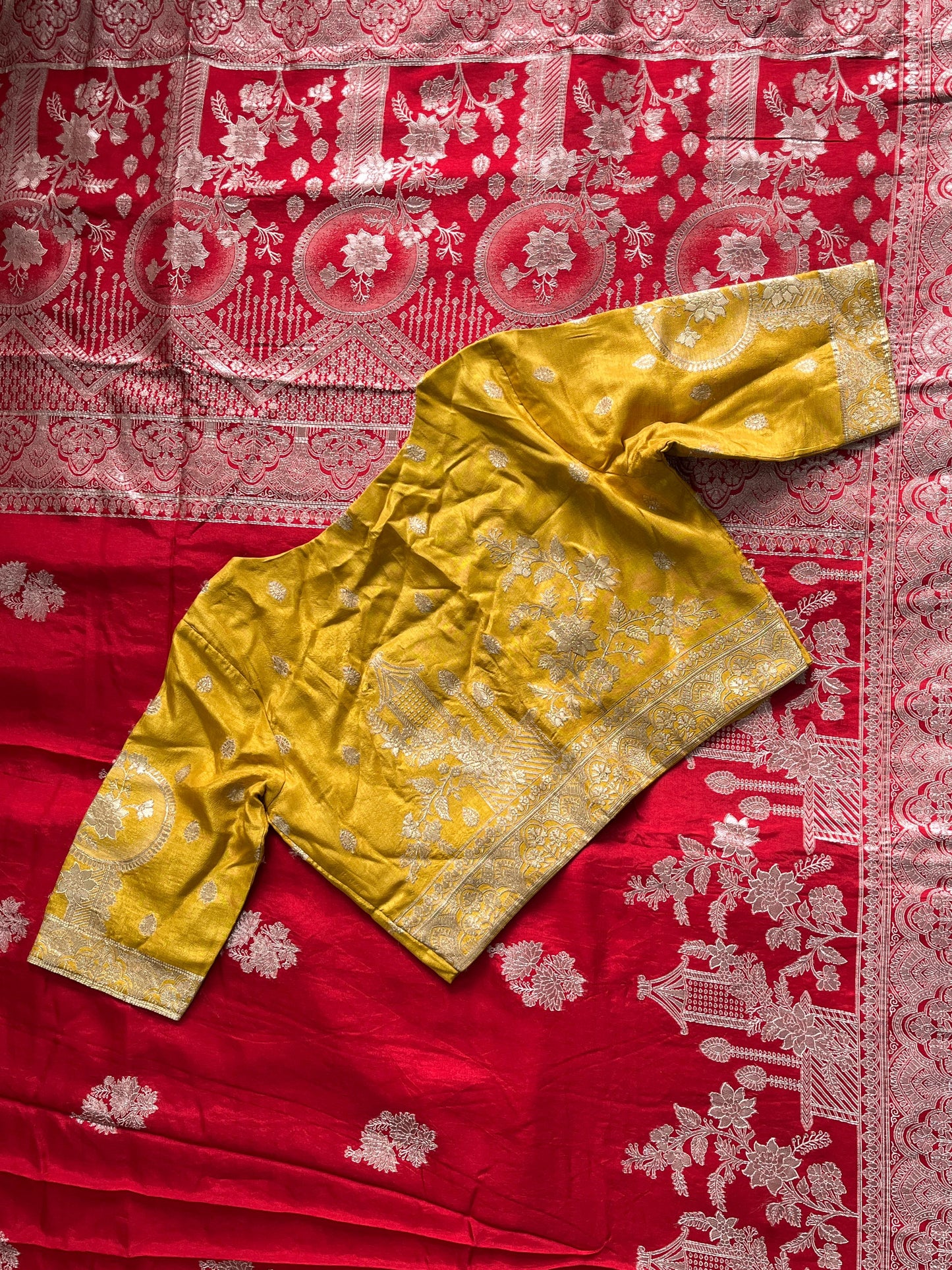 Royal Banaras Premium Classic saree with stitched blouses