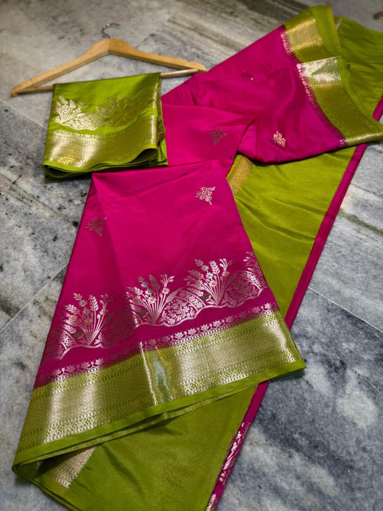 Vintage Katan silk premium Desginer saree