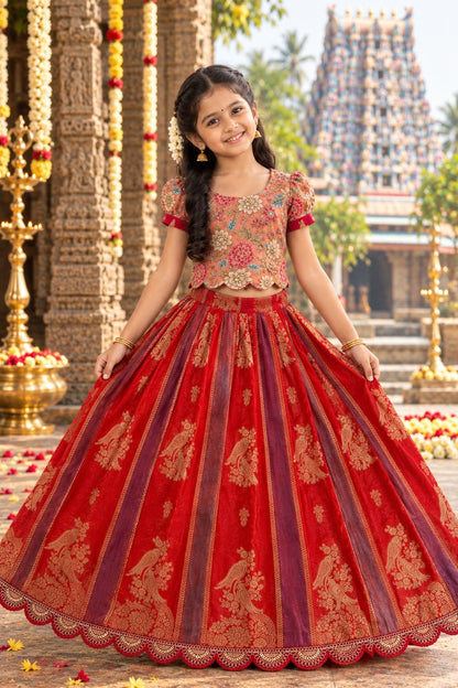 Kids cute georgette traditional sets