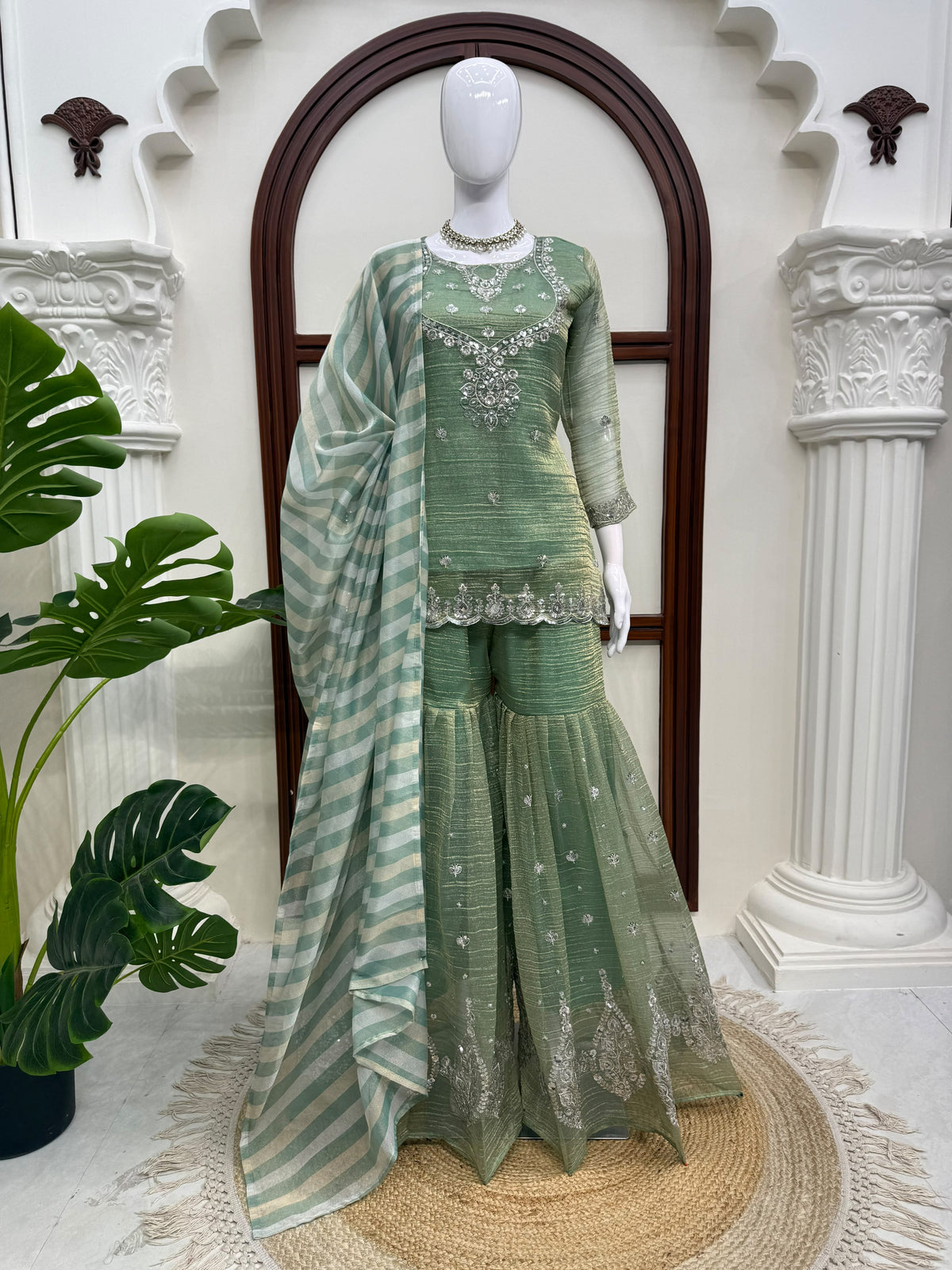 Anarkali model Sharara sets