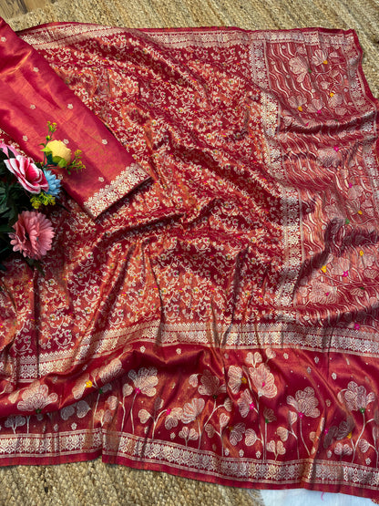 Soft Banarasi’s Katan tisuue silk classic sarees