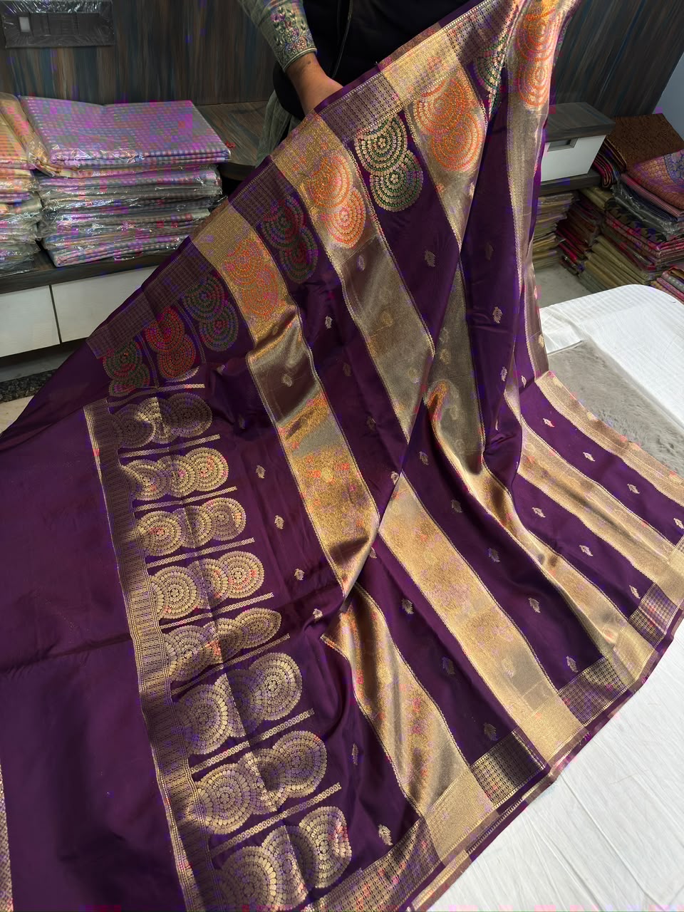 Banarasi raw mango soft silk saree