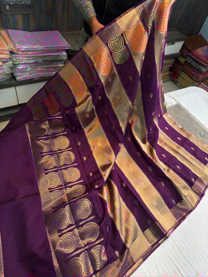 Banarasi raw mango soft silk saree