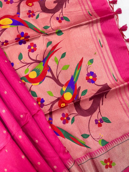 Tussar silk  Paithani Classic sarees