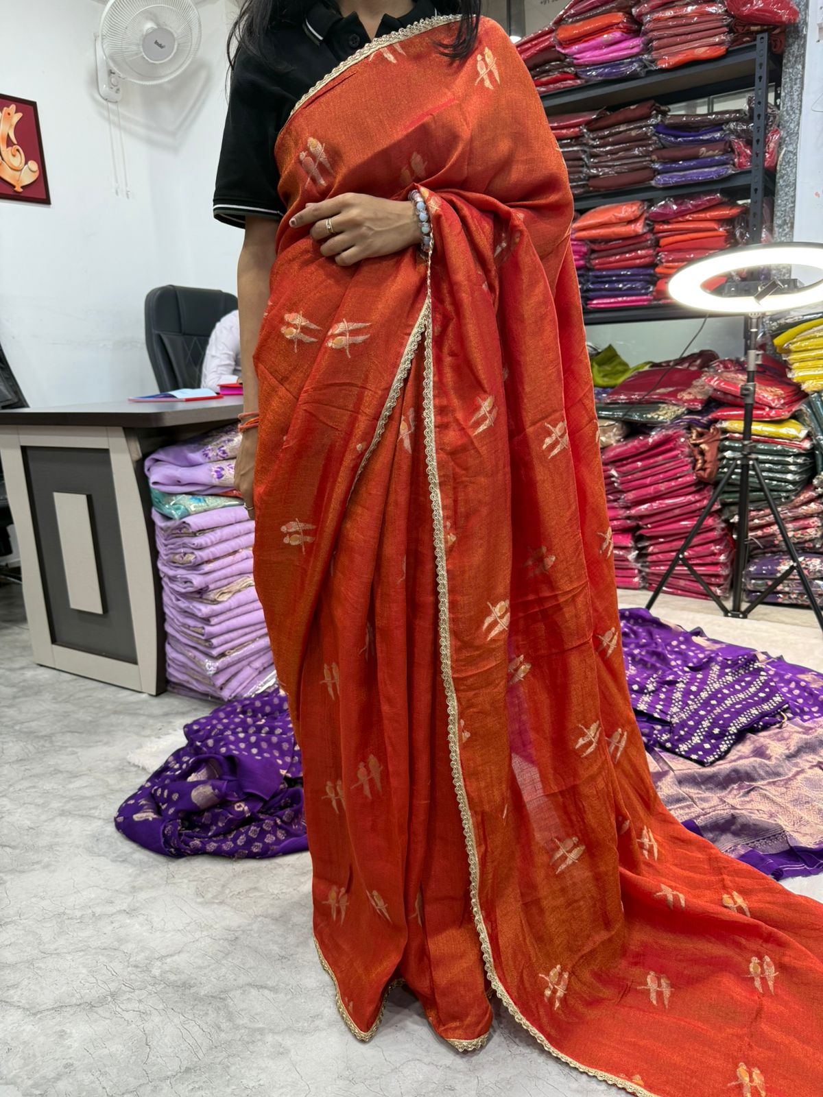Budget Viscose tissue silk saree