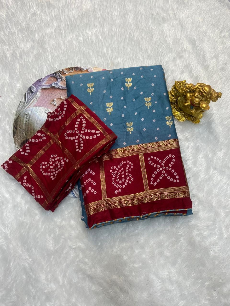 Budget return gift malai blooming sarees