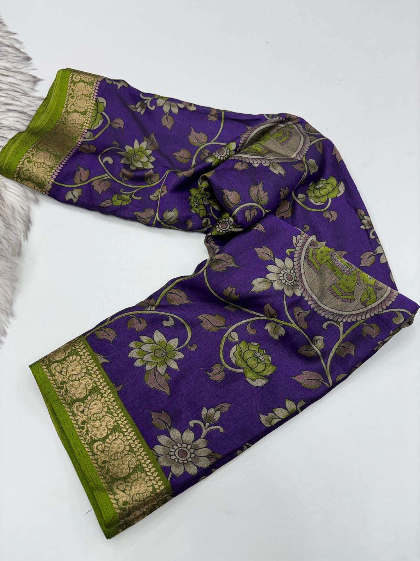 Budget friendly Kalamkari Dola
Silk saree