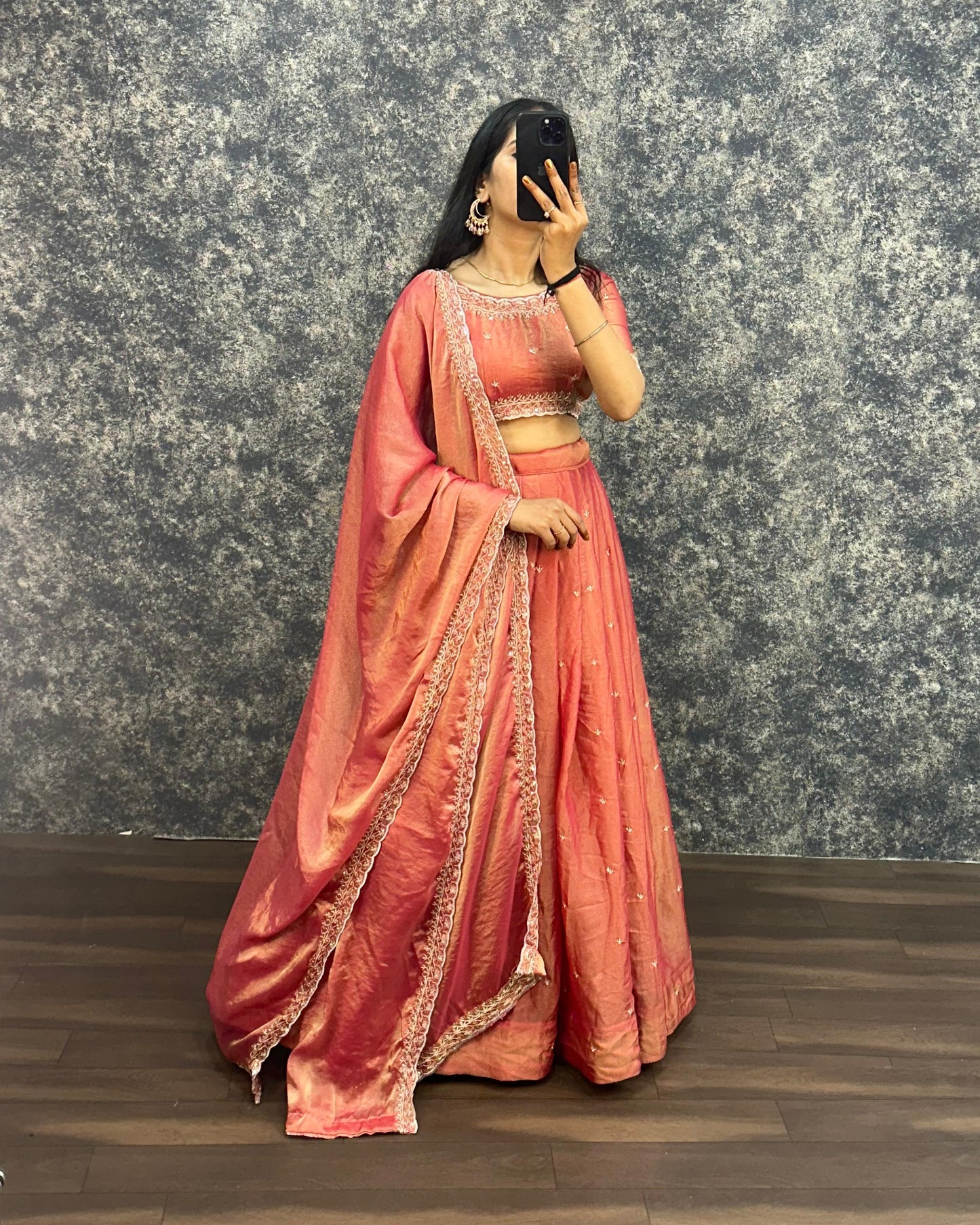Sankranthi special Tisuue silk Lehengas