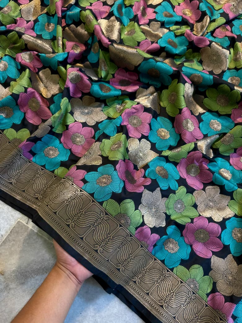 Nita Ambani Mam's Inspired Banarasi panchmina Katan silk