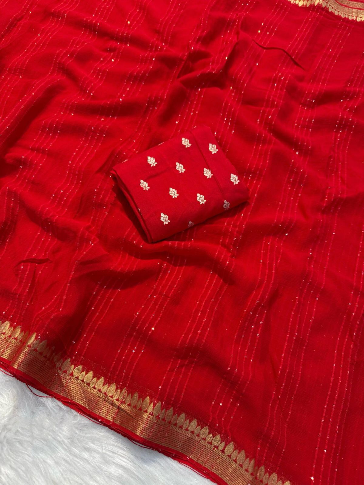 Budget Viscose Georgette trendy saree
