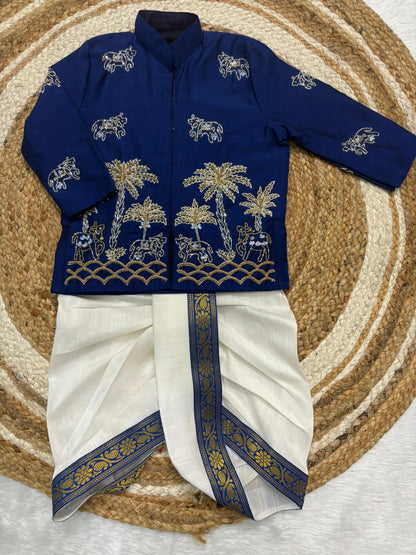Kid kurta sets for all festivals pure maggam ones
