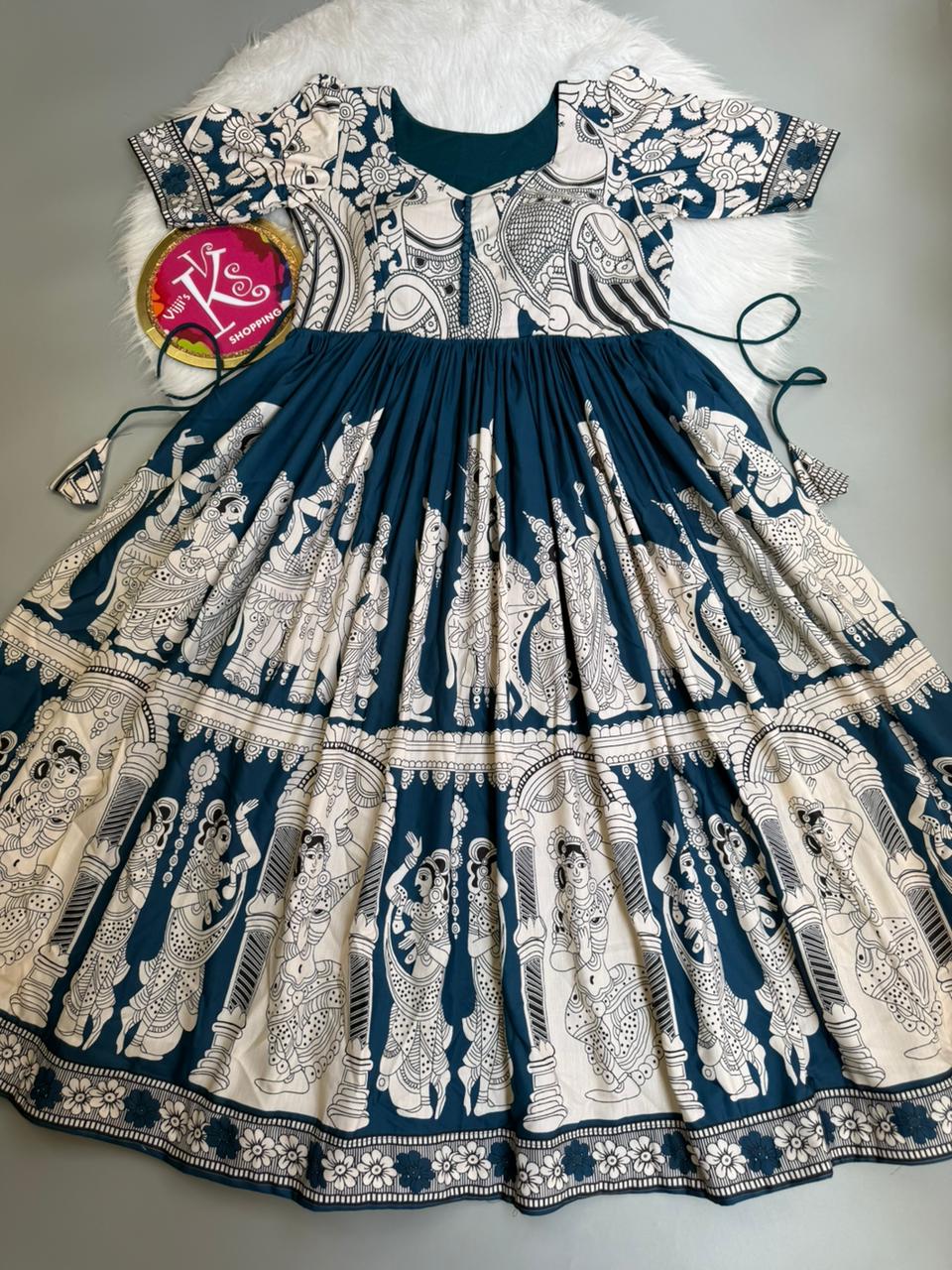 Kalamkari cafe friendly Gowns