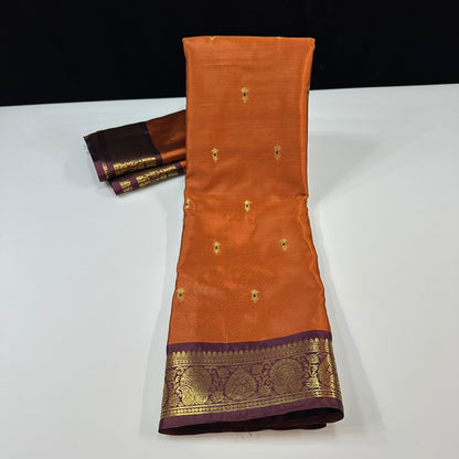 Vintage semi Gadwal traditional pattu sarees