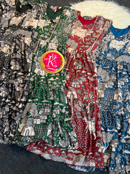 Muslim cotton cafe village style gowns