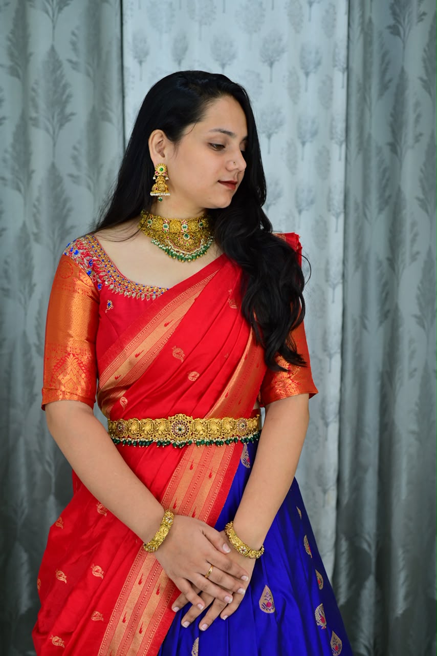 ROYAL SEMI GADWAL COLLECTION  MAGGAM SETS