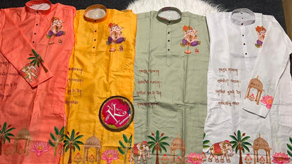 Gents Ganesh Chaturthi special kurta sets