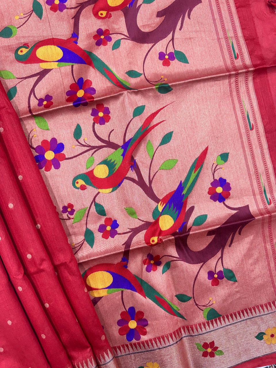 Tussar silk  Paithani Classic sarees