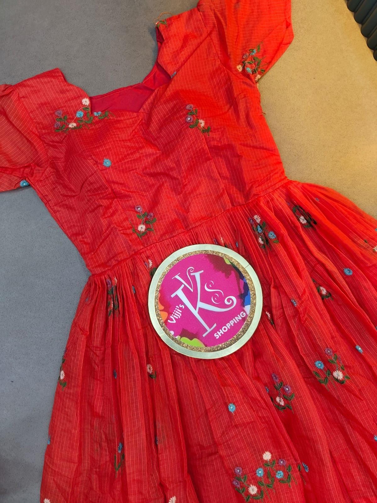 Cafe Embroidery party wear gown