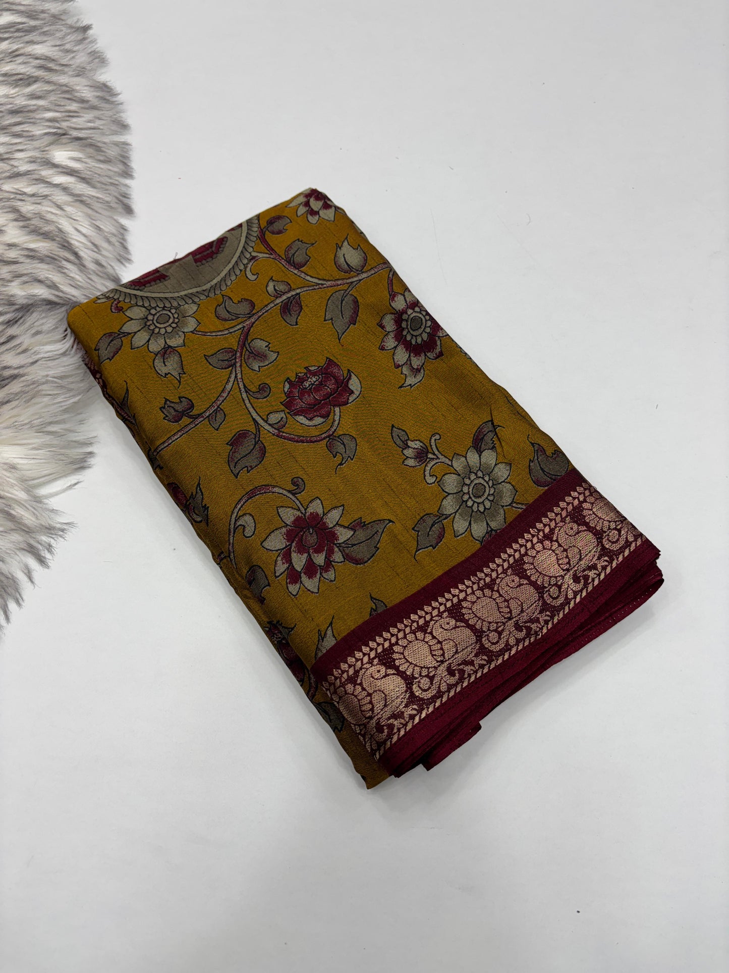 Budget friendly Kalamkari Dola
Silk saree
