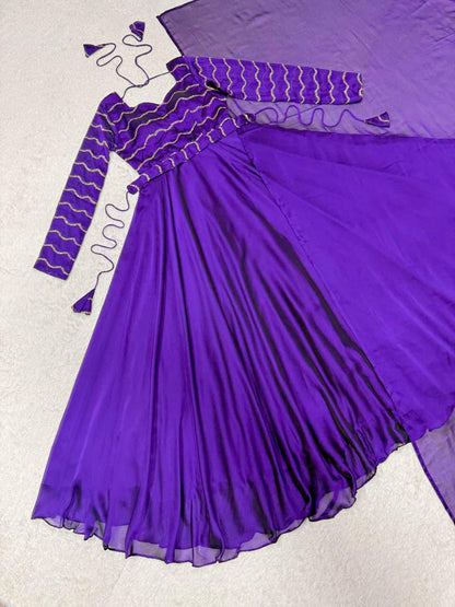 Rangoli silk cafe gowns