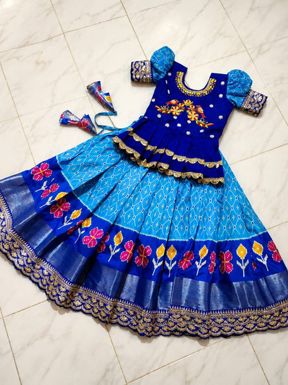 Kids ikkat style cute wear sets