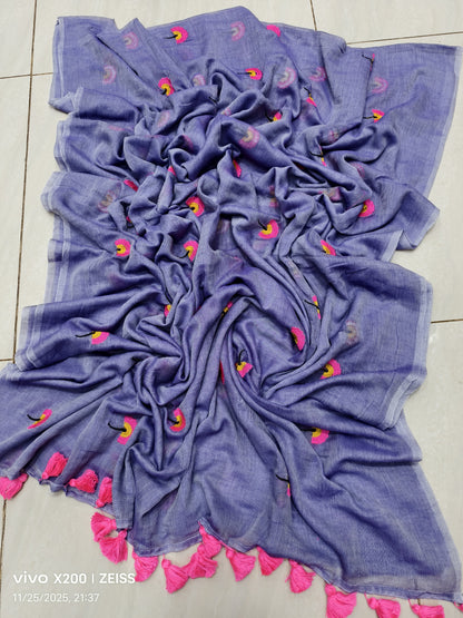 Budget Friendly Mul cotton Handloom Saree