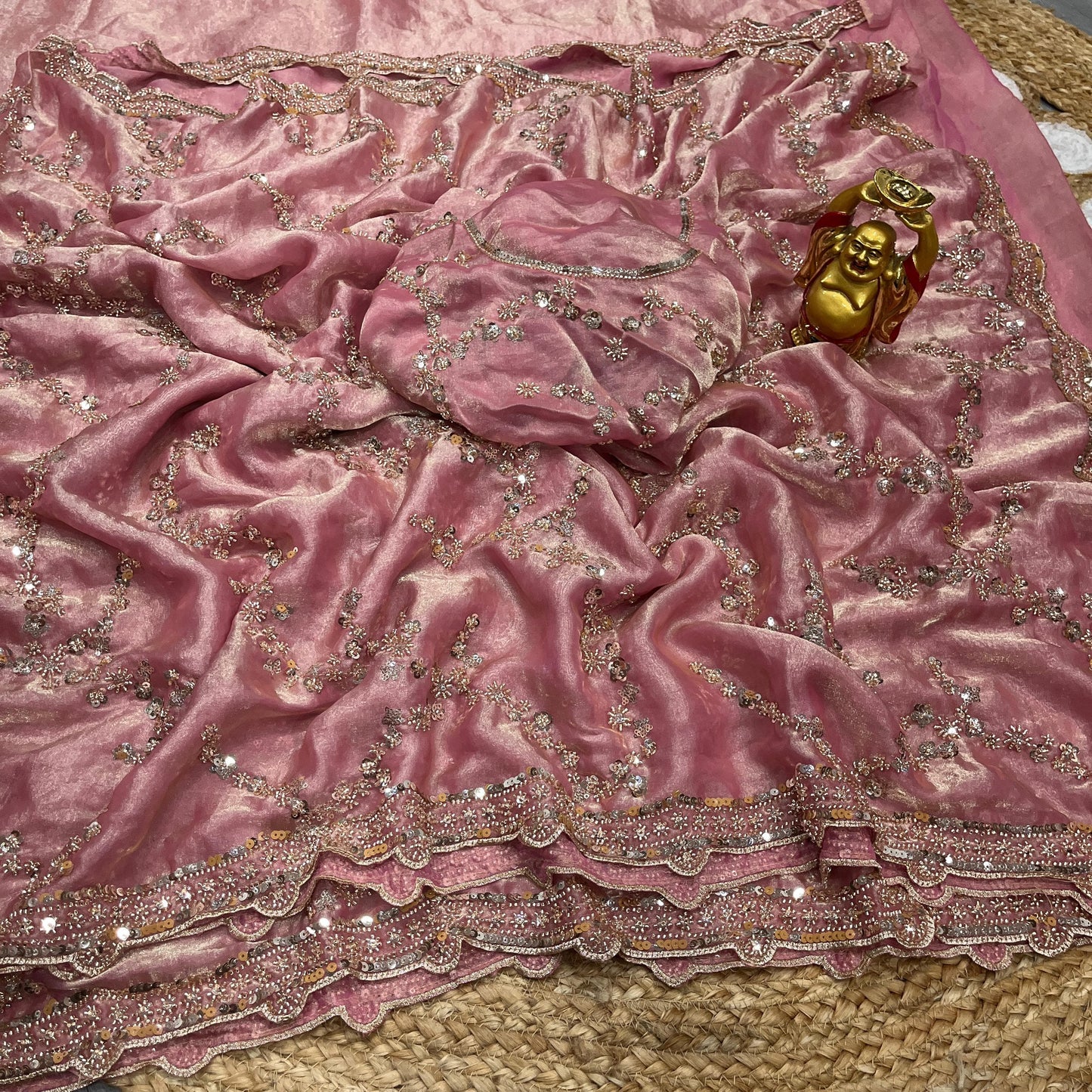 Luxe Grand look good beeds work saree