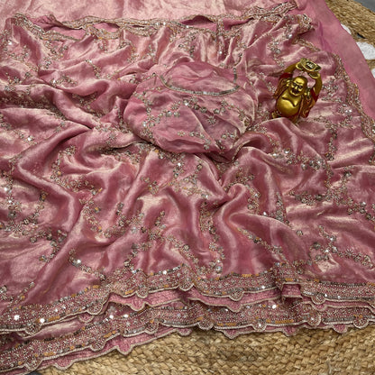 Luxe Grand look good beeds work saree