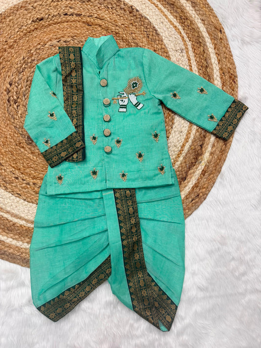 Brother & Sister Premium Maggam Cute sets  boys kurta Combo Collection