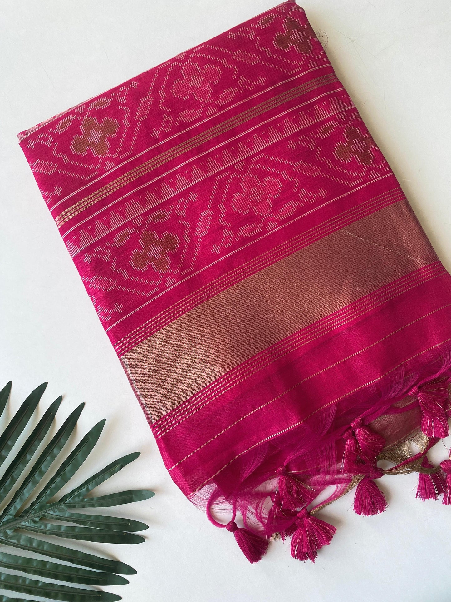 Tussar Patola ikkat budget saree