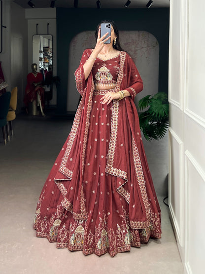 Chocolate Crush Bridesmaid lehenga choli