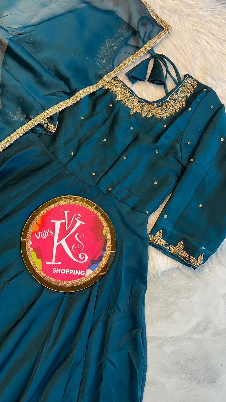 Rangoli silk festival traditional Gowns