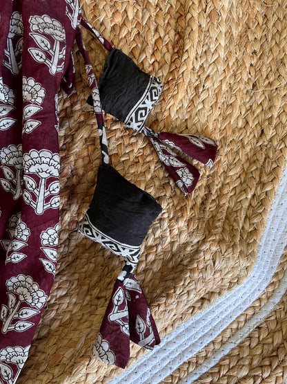 Mul elegant print party vibe cute set