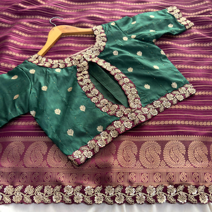 Festival special Saree with stitched blouse